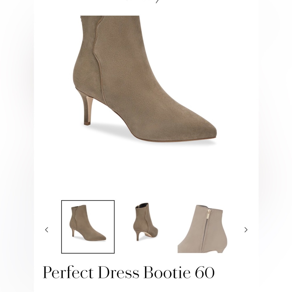 Sarah Flint Perfect Dress Bootie, taupe BNIB